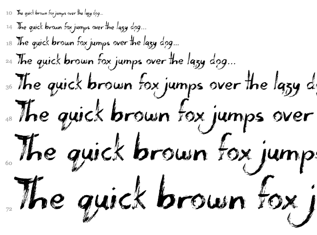 Dead Wood font waterfall
